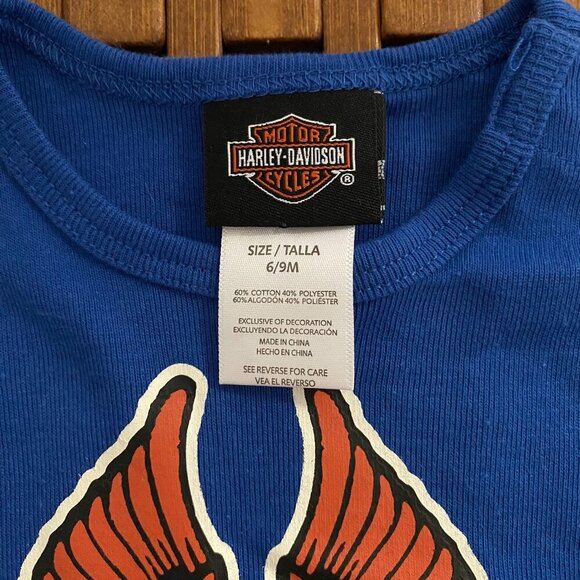 NWT Harley-Davidson Motorcycles One Piece Outfit/Sleeveless Bodysuit, 6-9mo. - Picture 5 of 5